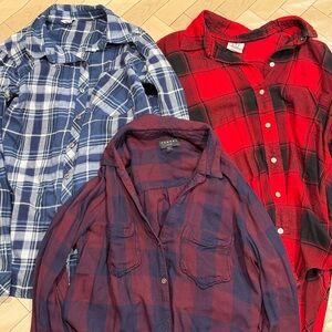 GAP Red and Black Checkered Shirt